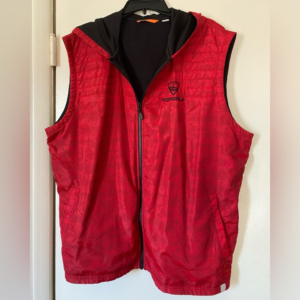 Men’s Cutter & Buck, TopGolf, hooded, full zip vest